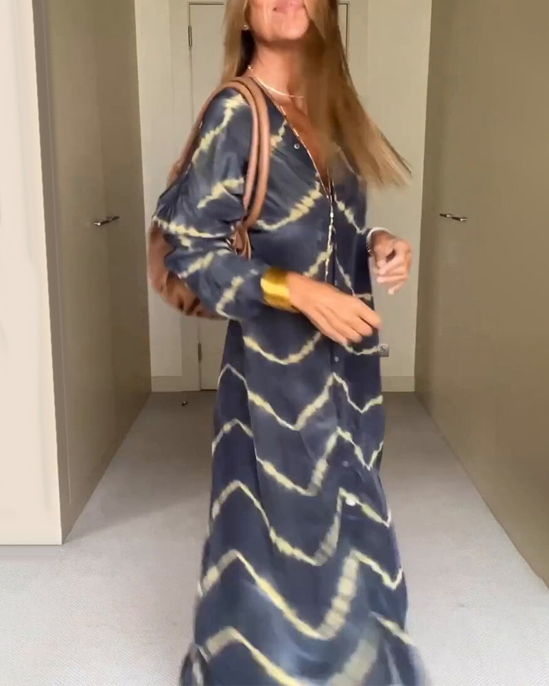 Vestido para mujeres de Manon - tela ligera y transpirable, gran corte y plano V -neck